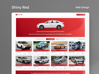 Shiny Red - Web Design branding design illustration logo ui ux web app web application web design website