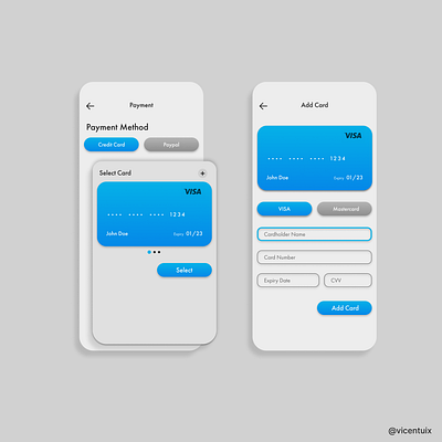 Credit Card Payment in Apps app design graphic design typography ui ux