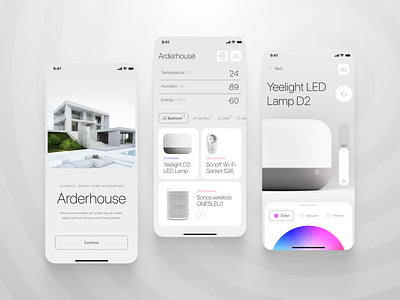 Smart Home Mobile App design figma home automation ios mobile mobile app remote control smart devices smart home uiux
