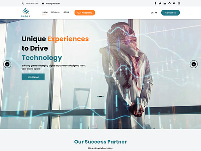 Bader Website for Saudi Firm aboutuspage academypage contactuspage homepagedesign landingpage servicespage uidesign userinterface web webdesign websitedesign webui