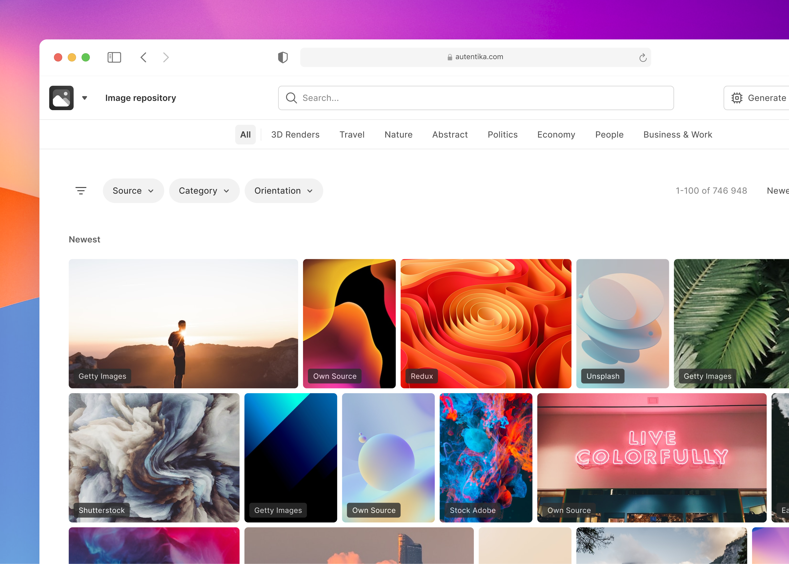 Photo generating AI feature | newsroom ai image generator dashboard managament system newsroom online news polishdesigners