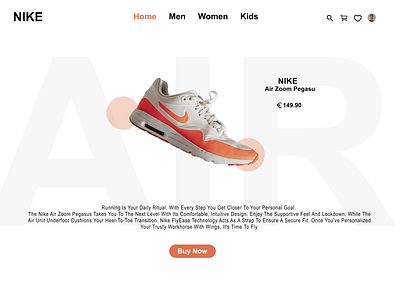 Nike landing page concept design figma landing page nike run shoes shopping ux ux design