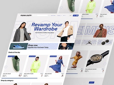 Landing page for an online clothing site build design ecommerce fashion inspiration landing page light minimal ui web design website