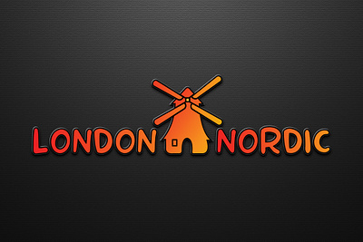 Logo design-London nortic app attractive logo branding colorful logo design graphic design illustration logo vector