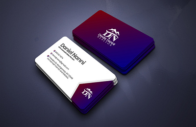 Daniel Nanni Realtor Business Card 3d branding design graphic design illustration logo typography