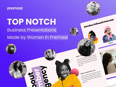 10 Top Notch Business Presentations Designed by Women of Premast business creative design illustration infographic powerpoint powerpoint template presentation