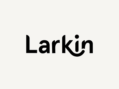 Larkin Animated Logo animation b2b b2bdesign branding graphic design logo motion graphics wordmark
