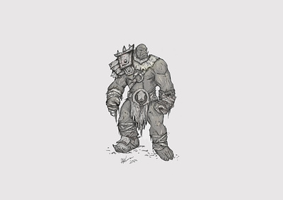 Ogre Character Drawing art artist artwork branding character design character drawing design design art digitalart drawing illustration logo sketch wallpaper work