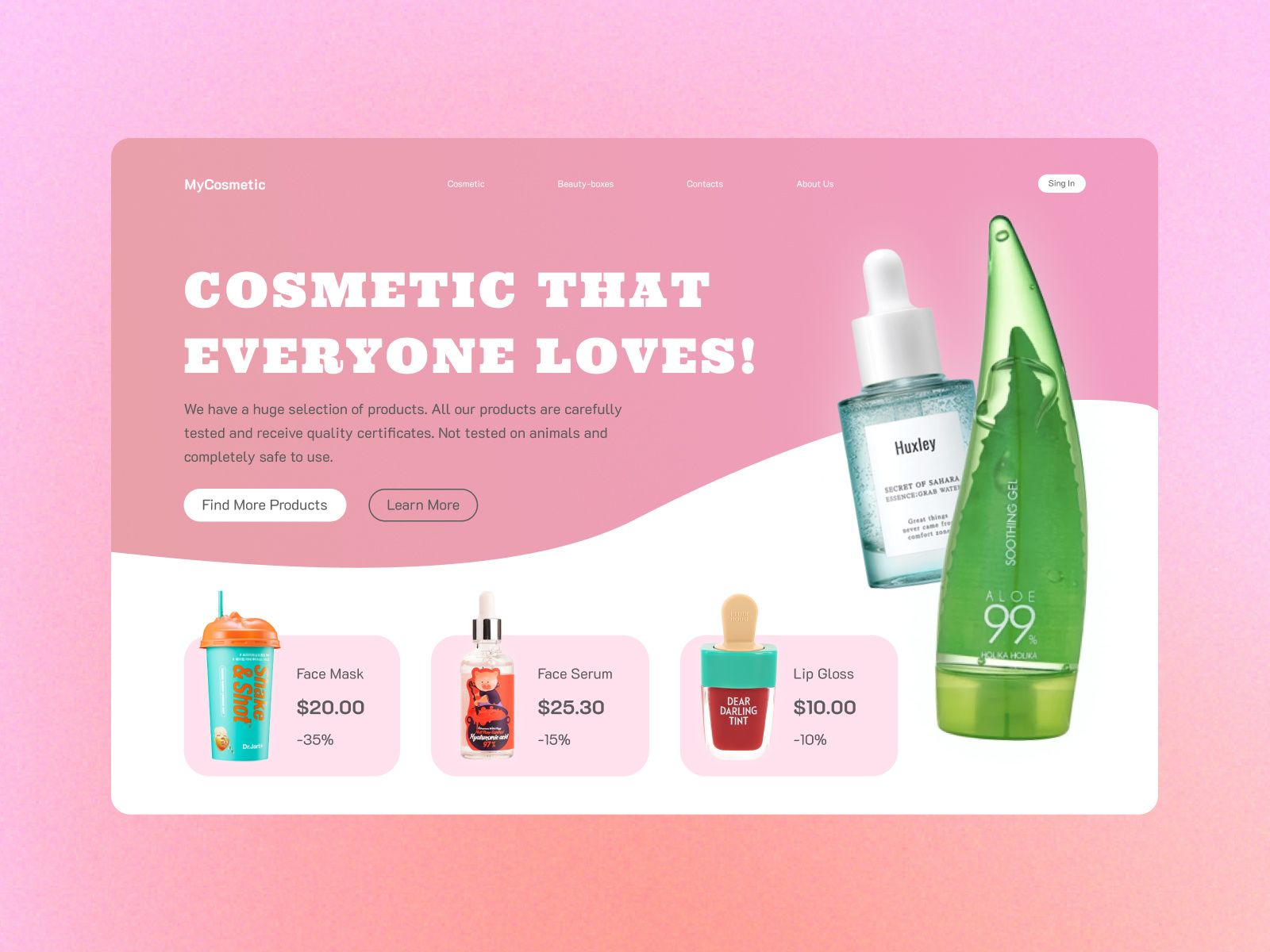 first-screen-design-concept-mycosmetic-by-valera-on-dribbble