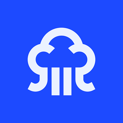 JCloud™ — Logo Concept branding cloud cloud storage design flat graphic design icon jelly fish logo storage