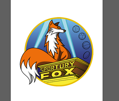 Sportury Fox, University Sport Team... branding design graphic design graphism illustration illustrator logo vector