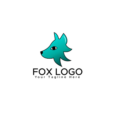 Fox logo- logo design-graphic design animal logo app attractive logo blue fox branding colorful logo design fox logo graphic design illustration logo modern logo vector