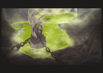 Dragon Cave Digital Painting idea art artist artwork cave concept creative deisgn design digital painting digitalart dragon enviroment ideas illustration landscape wallpaper