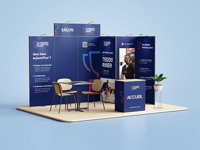 Les Journées de l'Héritage Sportif booth branding event marketingsportif sport tradeshow