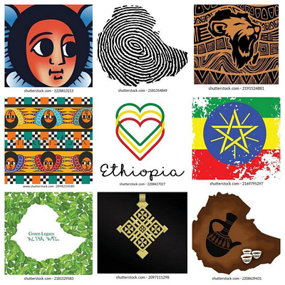 Ethiopian stock vector arts art collection design downloadable emboss creative studio ethiopia ethiopian ethiopian art ethiopian cross ethiopian unique art store flag graphic design iconic illustration instant download shutterstock style traditional typography vector