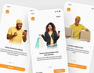 Onboarding - Ecommerce App design ecommerce minimalistic mobile onboarding shop ui ux