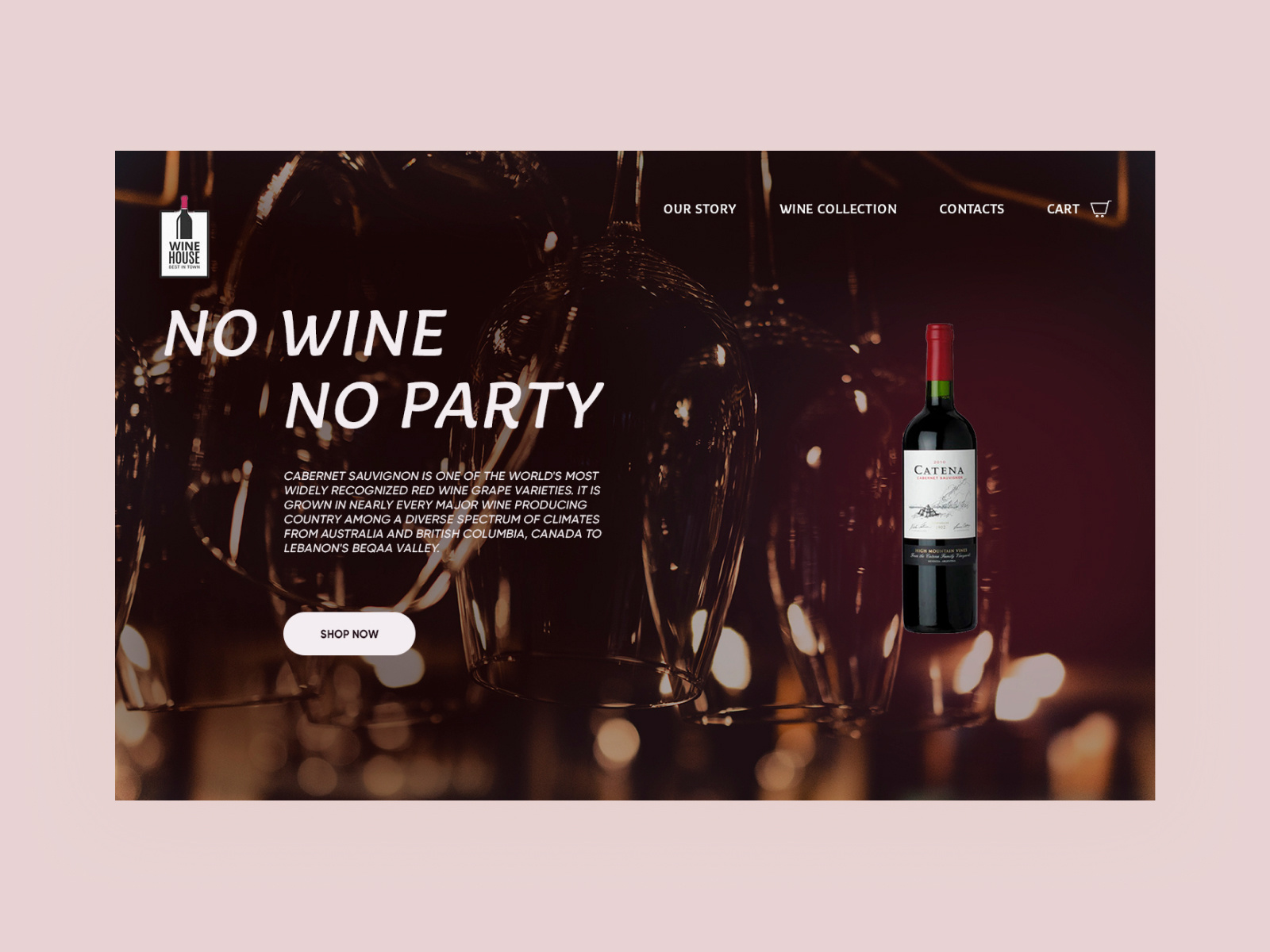 Wine shop design concept by Anna Jakimova on Dribbble