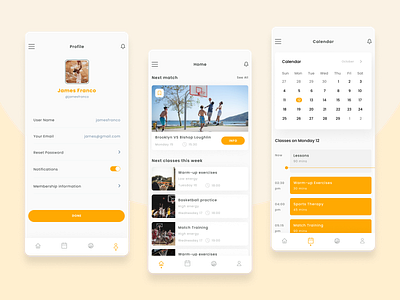 Basketball Coaching Mobile App app design app development application design design mobile app design mobile application ui