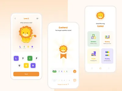 Educational App for Kids app design app development app ui kids app mobile application ui ui design