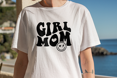 Girl Mom T-Shirt Design shirt t shirt