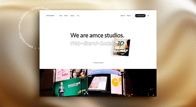amce studios website redesign branding chic design minimal prototype redesign studio ui uiux ux web webdesign website