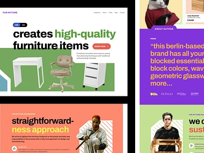 [ANIMATED] Fur-nyture Landing Page architect b2b b2c bona branding carpenter cat concept d2c design design product furniture house interior landing page minimalism ozi property saas simple