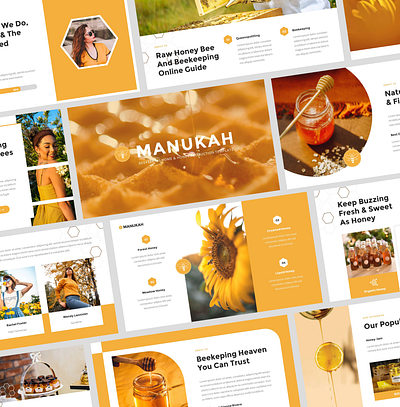 Manukah - Beekeeping Home & Honey Shop PowerPoint Template production