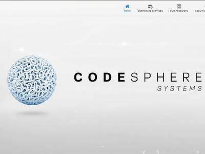 Codesphere Systems website - coded in HTML & CSS css hard coded web html web design website design