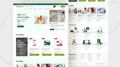 Online Pharmacy Website Design adobe xd clickable designer designing figma mockups online pharmacy pharmsite platform ui ux webdesign websie wireframe