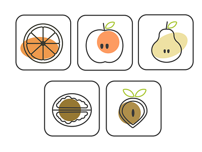 Food icons design graphic design illustration line icons food logo typography vector