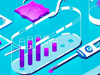 Data Lab 3d after effects animated animation illustration illustrator motion graphics vector