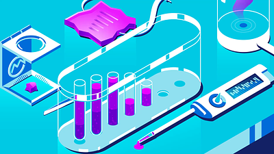 Data Lab 3d after effects animated animation illustration illustrator motion graphics vector