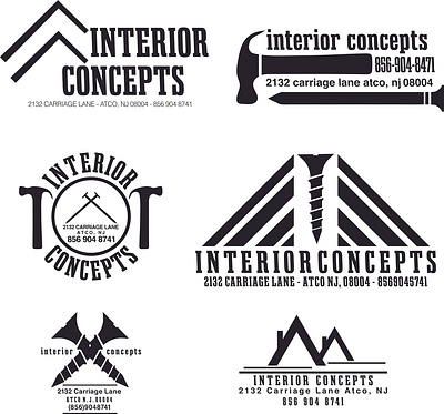 Interior Concepts Logo Designs branding design graphic design logo logo design typography vector