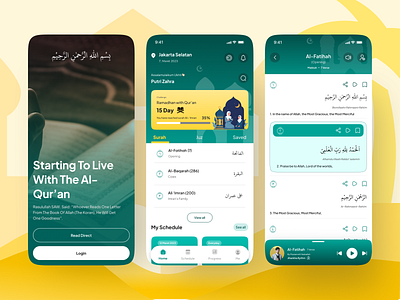 Al-Qur'an App Concept islam ui al quran ui muslim ui quran ui ramadhan