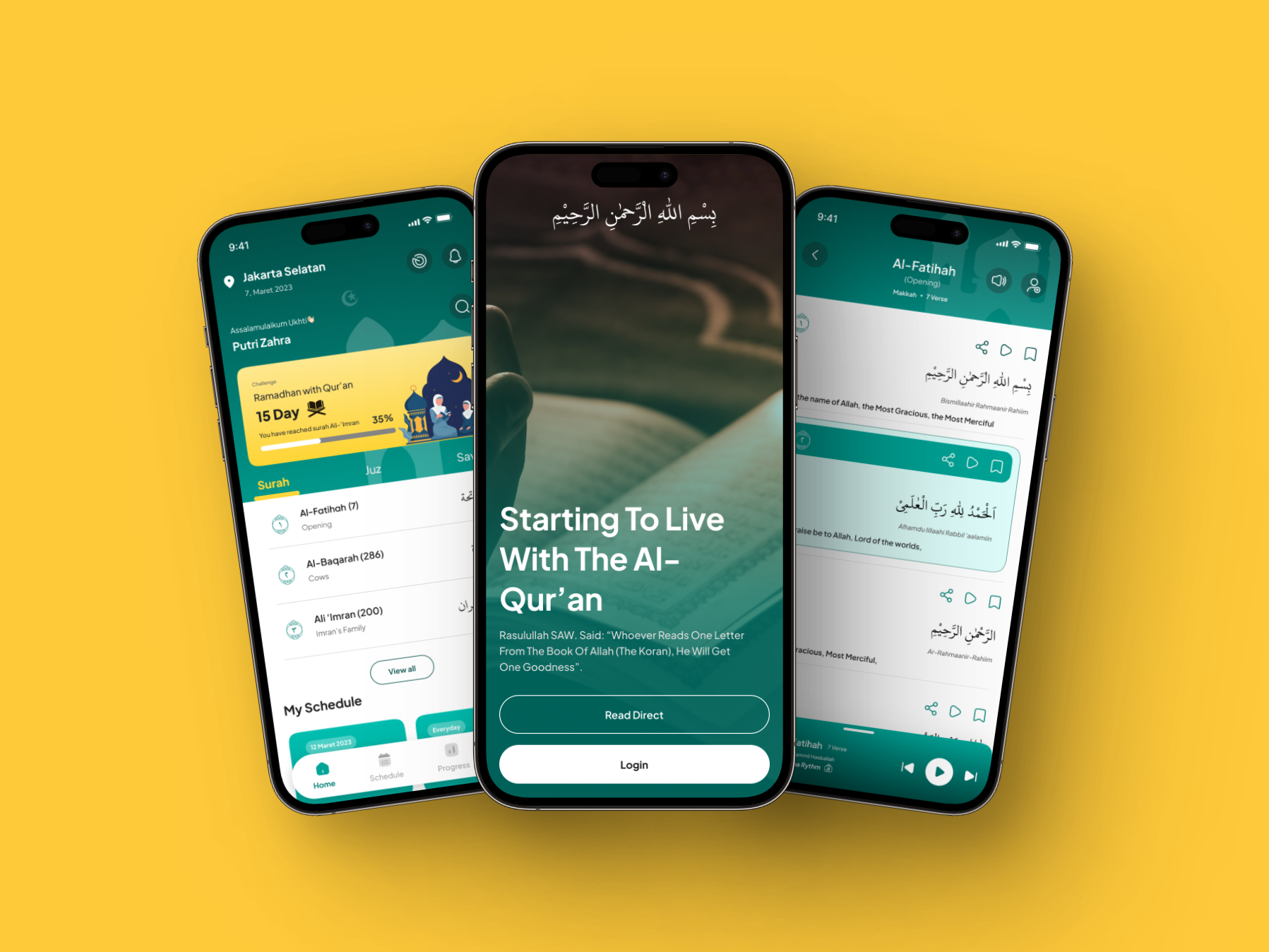 Al-Qur'an App Concept by Ahmad Efendi 💦 for Waffle Space on Dribbble