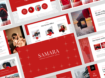 Samara - Portfolio & Photography Google Slides Template shoots