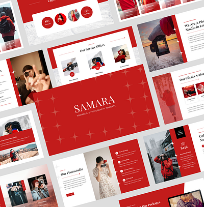 Samara - Portfolio & Photography Google Slides Template shoots