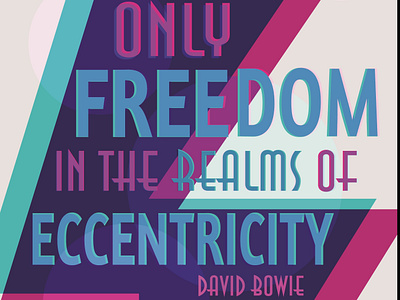 Bowie Poster design graphic design poster design typography vector