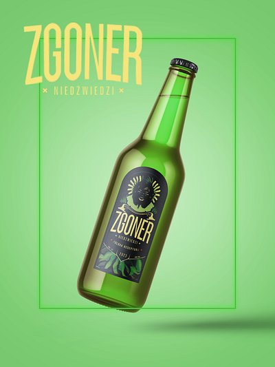 Experimental design #3 Beer bottle branding design graphic design illustration logo