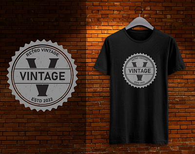 Vintage T Shirt Design branding design graphic design illustration logo typography vector