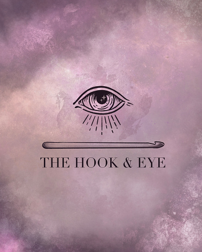 The Hook & Eye logo design - custom crafts & crochet adobe illustrator digital art illustration logo