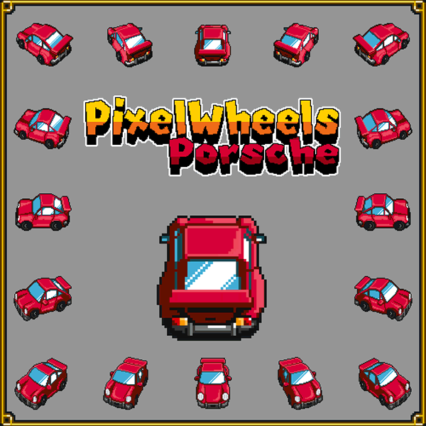 Pixel art Car (Isometric 16 directions) car gamedev isometric pixel pixelart porsche