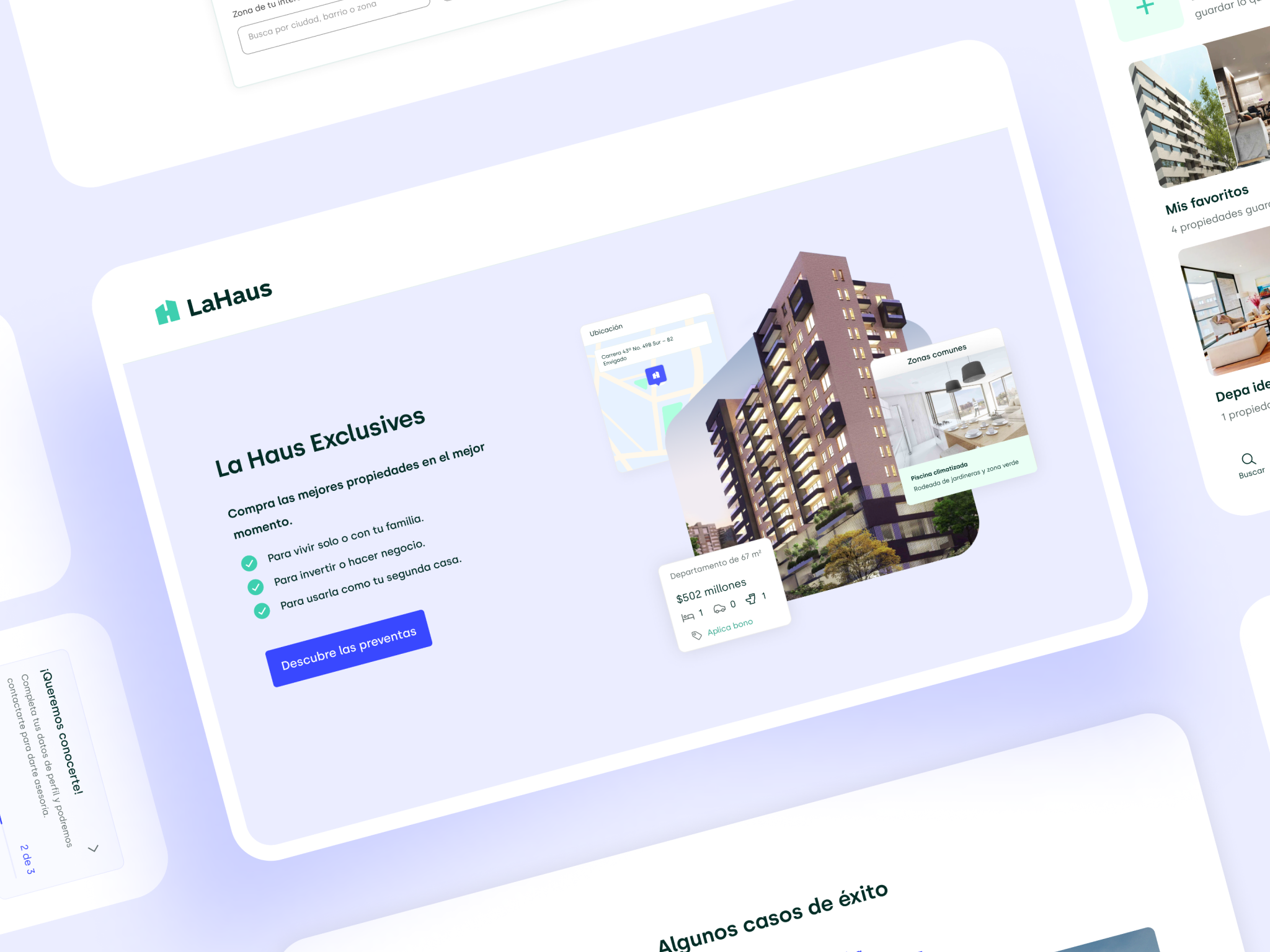 LaHaus - Case Study app design graphic design icons illustration interface modules product real estate ui ux web website