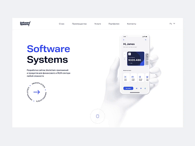 Software Systems' Landing branding design landing ui ux