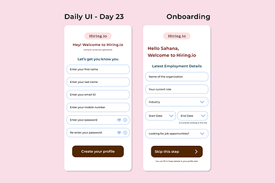 Daily UI, Day 23 - Onboarding 100daychallenge 100daysofui dailyui dailyuichallenge dailyuichallengeday23 dailyuiday23 day23 design onboarding onboardingui ui uichallenge