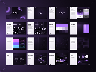 Olyva | Brand Guidelines by Logolivery.com black hole branding design guidelines identity logo logolivery logotype olyva space purple supernova white ui ux vector web design