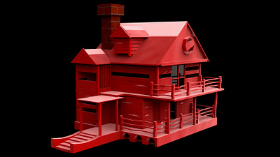 House 3d 3dmaking 3dmodel 3dproductmodeling animation arnoldrender autodeskmaya branding design graphic design illustration keyshot maya vector