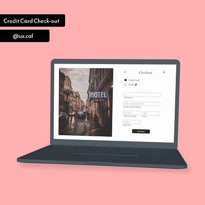 002 - Credit Card Checkout (Hotel) browser credit card credit card checkout daily dailyui design figma ui ux