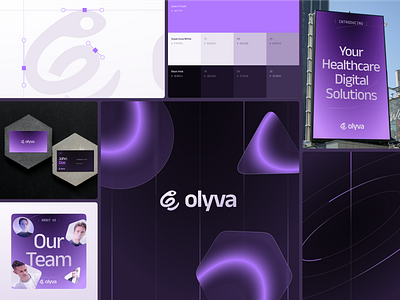 Olyva | Case Study by Logolivery.com black hole branding case study color palette design guideline identity logo logolivery logotype olyva space purple supernova white ui ux web design