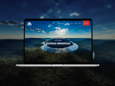 Outshine Adventures Website adventure design travel ui ux website